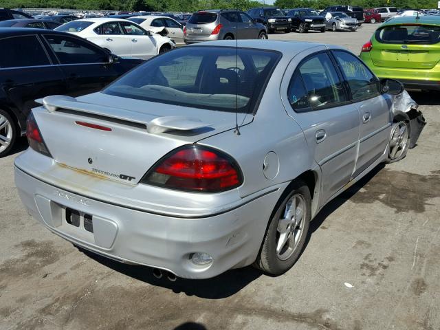 1G2NW52E12M645153 - 2002 PONTIAC GRAND AM G SILVER photo 4