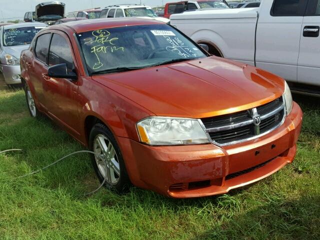 1B3LC56J08N176774 - 2008 DODGE AVENGER ORANGE photo 1