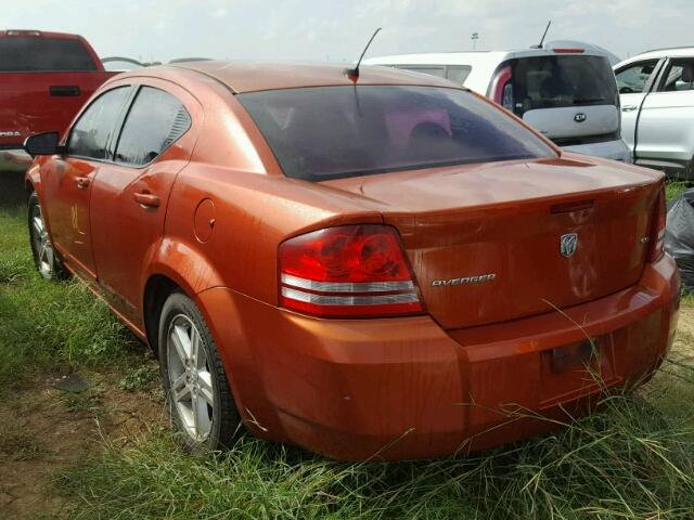 1B3LC56J08N176774 - 2008 DODGE AVENGER ORANGE photo 3