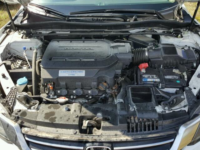 1HGCR3F81EA021881 - 2014 HONDA ACCORD WHITE photo 7