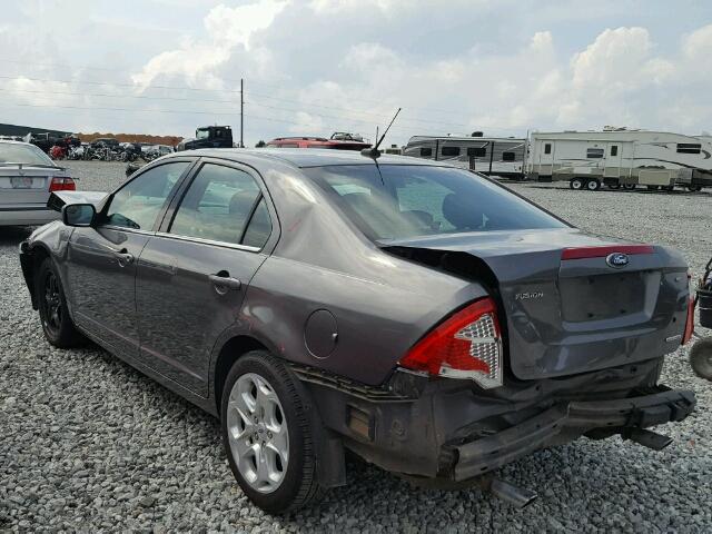 3FAHP0HGXBR115181 - 2011 FORD FUSION SE GRAY photo 3