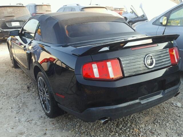 1ZVBP8FH9A5151212 - 2010 FORD MUSTANG GT BLACK photo 3