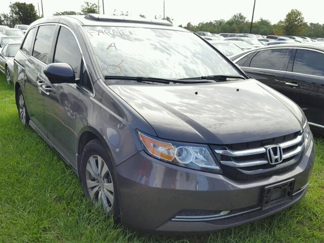 5FNRL5H68FB025159 - 2015 HONDA ODYSSEY GRAY photo 1