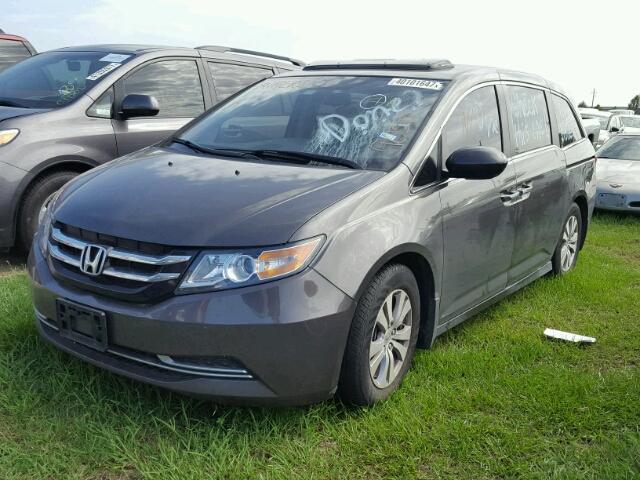 5FNRL5H68FB025159 - 2015 HONDA ODYSSEY GRAY photo 2