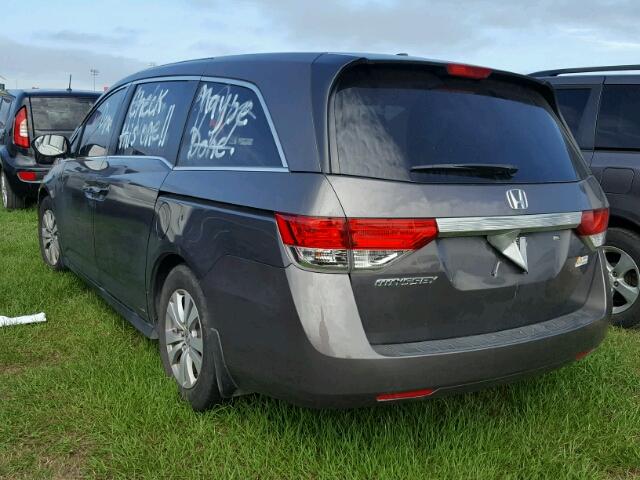 5FNRL5H68FB025159 - 2015 HONDA ODYSSEY GRAY photo 3