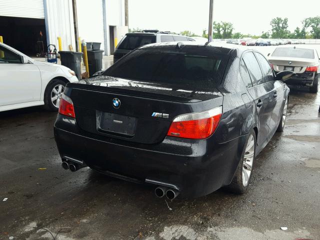 WBSNB93547CX07955 - 2007 BMW M5 BLACK photo 4