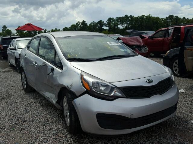 KNADM4A31F6460597 - 2015 KIA RIO LX SILVER photo 1