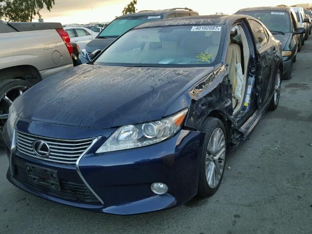 JTHBK1GG4D2061890 - 2013 LEXUS ES BLUE photo 2