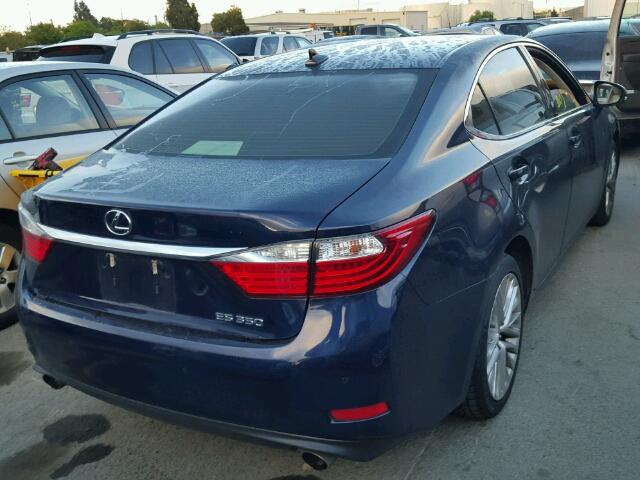 JTHBK1GG4D2061890 - 2013 LEXUS ES BLUE photo 4