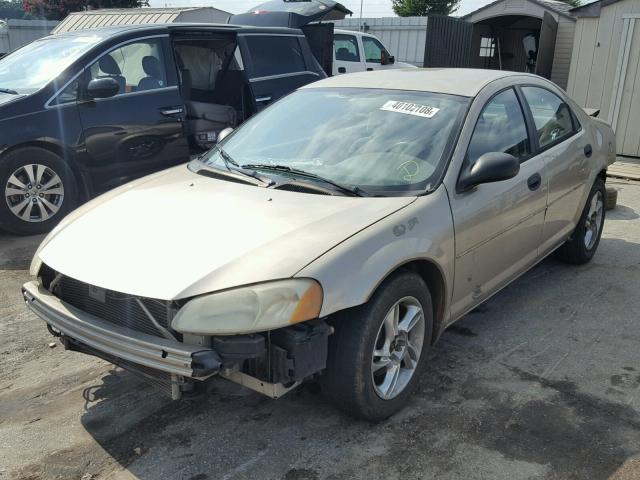 1B3EL36X83N538778 - 2003 DODGE STRATUS SE GOLD photo 2