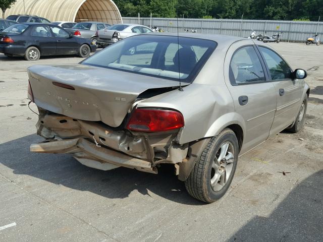 1B3EL36X83N538778 - 2003 DODGE STRATUS SE GOLD photo 4