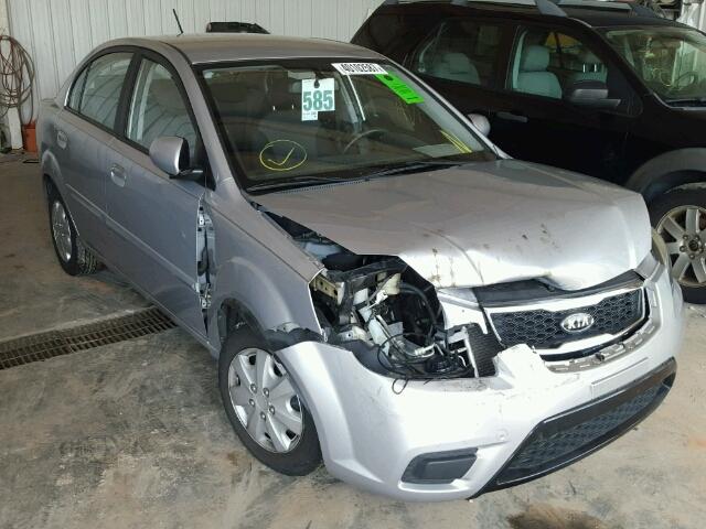 KNADH4A32B6927573 - 2011 KIA RIO BASE GRAY photo 1