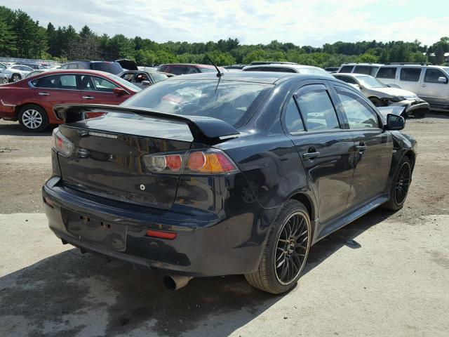 JA32U8FW9BU045830 - 2011 MITSUBISHI LANCER GTS BLACK photo 4