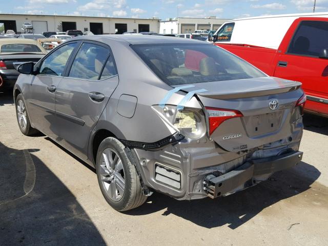 5YFBPRHE4EP132135 - 2014 TOYOTA COROLLA EC 灰色 照片 3