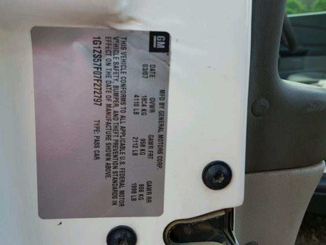 1G1ZS57F07F272797 - 2007 CHEVROLET MALIBU LS 白色 照片 10