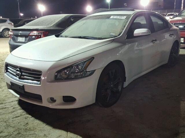 1N4AA5AP5EC494300 - 2014 NISSAN MAXIMA S WHITE photo 2