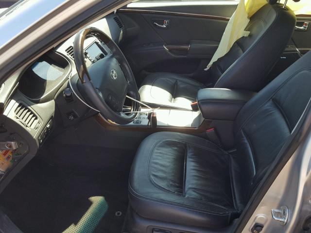 KMHFC46F19A368615 - 2009 HYUNDAI AZERA SE SILVER photo 5