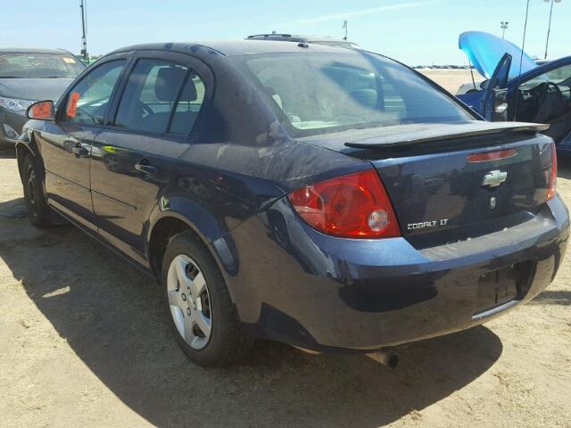 1G1AL58F587342850 - 2008 CHEVROLET COBALT BLUE photo 3