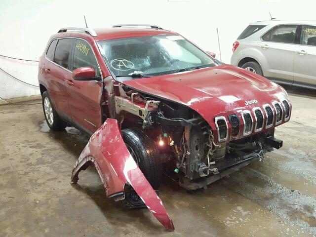 1C4PJLCS8GW303190 - 2016 JEEP CHEROKEE L RED photo 1