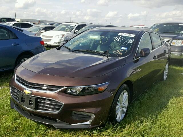 1G1ZE5ST2GF325858 - 2016 CHEVROLET MALIBU მუქწითელი ფოტო 2