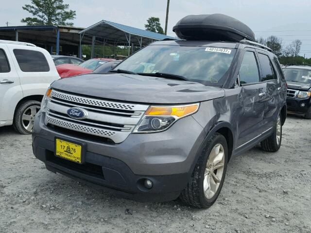 1FMHK8D8XCGA80202 - 2012 FORD EXPLORER GRAY photo 2