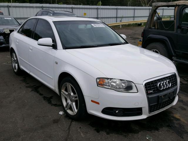 WAUAF78E28A121336 - 2008 AUDI A4 2.0T WHITE photo 1