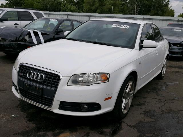 WAUAF78E28A121336 - 2008 AUDI A4 2.0T WHITE photo 2