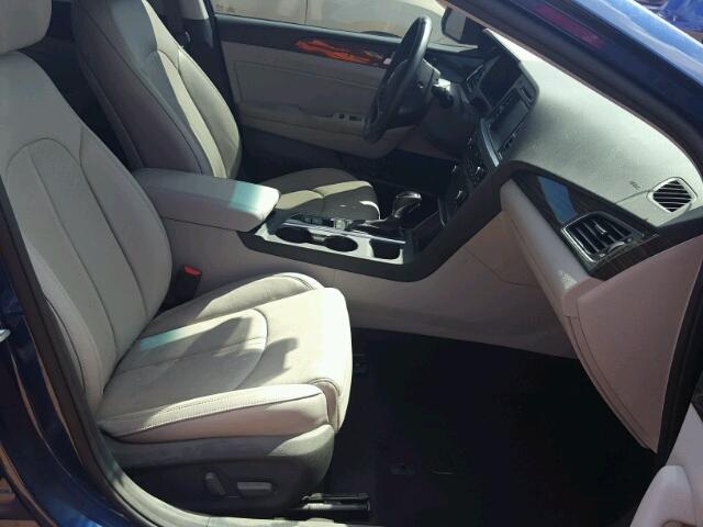 5NPE34AF3FH177449 - 2015 HYUNDAI SONATA BLUE photo 5
