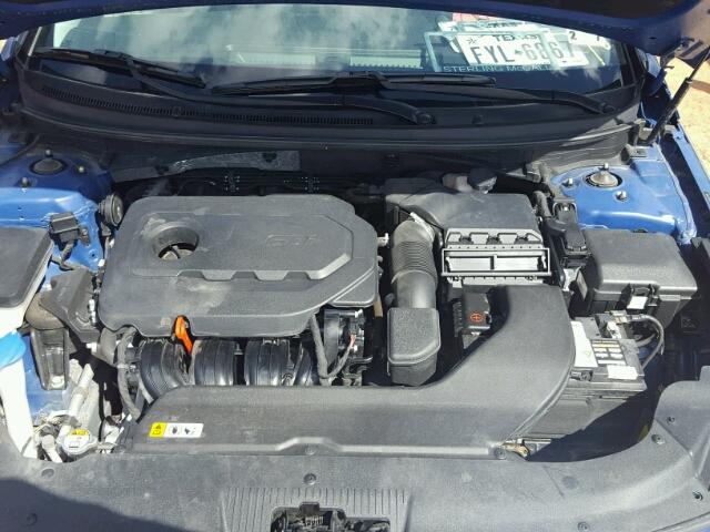 5NPE34AF3FH177449 - 2015 HYUNDAI SONATA BLUE photo 7