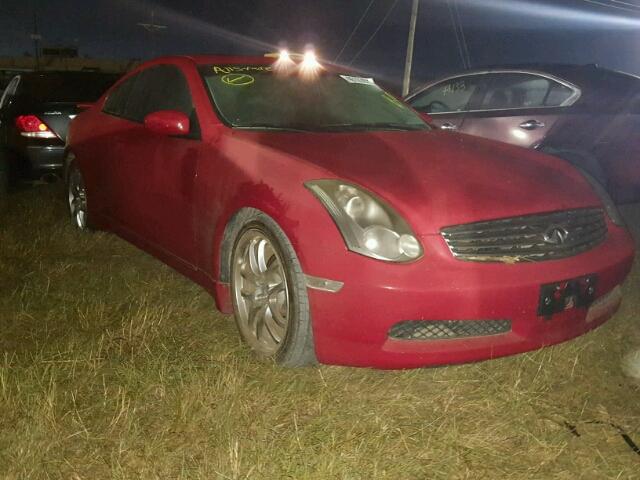 JNKCV54E25M426238 - 2005 INFINITI G35 RED photo 1