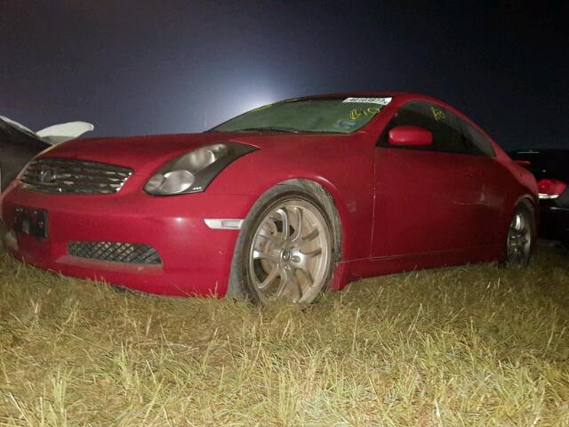 JNKCV54E25M426238 - 2005 INFINITI G35 RED photo 2