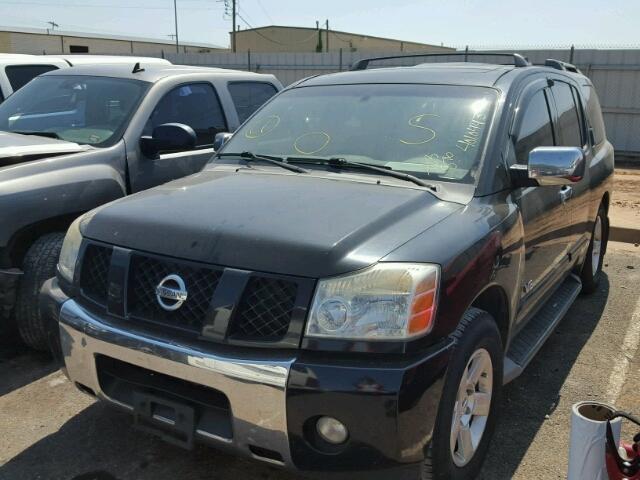 5N1BA08A27N723876 - 2007 NISSAN ARMADA SE BLACK photo 2