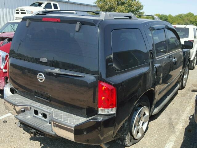 5N1BA08A27N723876 - 2007 NISSAN ARMADA SE BLACK photo 4