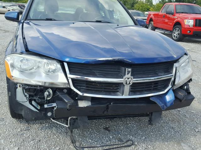 1B3CC5FBXAN118881 - 2010 DODGE AVENGER R/ BLUE photo 9