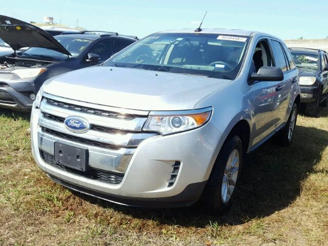 2FMDK3GC5EBB63757 - 2014 FORD EDGE SILVER photo 2