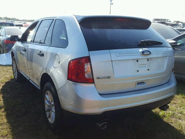 2FMDK3GC5EBB63757 - 2014 FORD EDGE SILVER photo 3