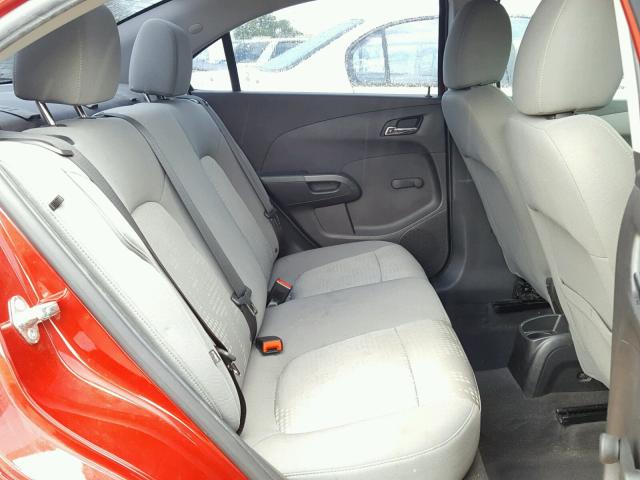 1G1JA5SH4D4100501 - 2013 CHEVROLET SONIC LS 红色 照片 6