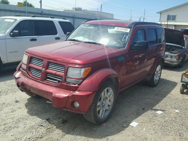 1D8GU58638W129451 - 2008 DODGE NITRO R/T RED photo 2