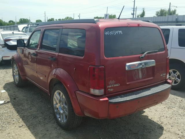 1D8GU58638W129451 - 2008 DODGE NITRO R/T RED photo 3