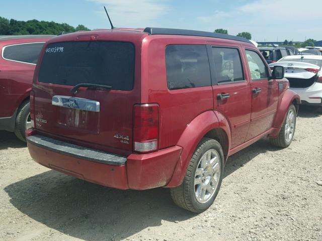 1D8GU58638W129451 - 2008 DODGE NITRO R/T RED photo 4