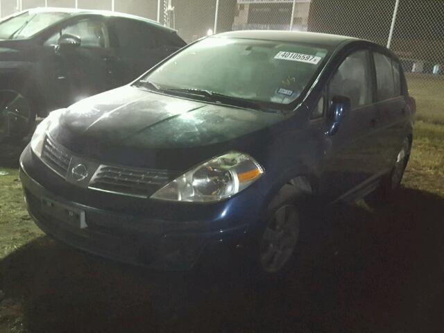 3N1BC13EX8L366174 - 2008 NISSAN VERSA S BLACK photo 2