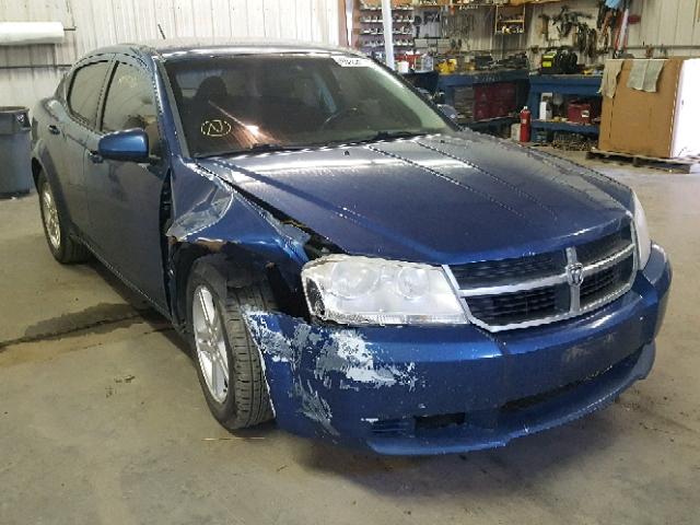 1B3CC1FB2AN175780 - 2010 DODGE AVENGER EX BLUE photo 1