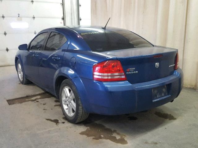 1B3CC1FB2AN175780 - 2010 DODGE AVENGER EX BLUE photo 3