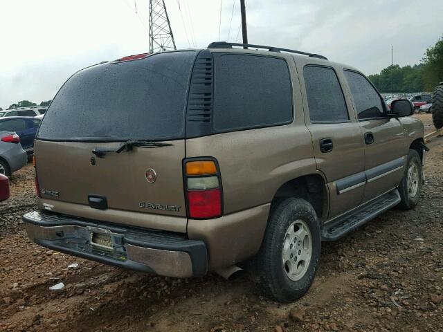 1GNEK13V54J190317 - 2004 CHEVROLET TAHOE K150 GOLD photo 4