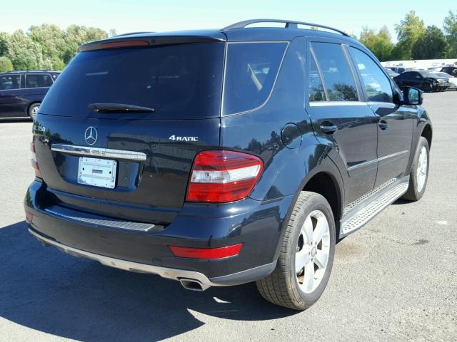 4JGBB8GB8BA702259 - 2011 MERCEDES-BENZ ML 350 4MA BLACK photo 4