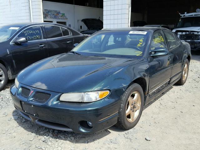 1G2WP52K7XF280321 - 1999 PONTIAC GRAND PRIX GREEN photo 2