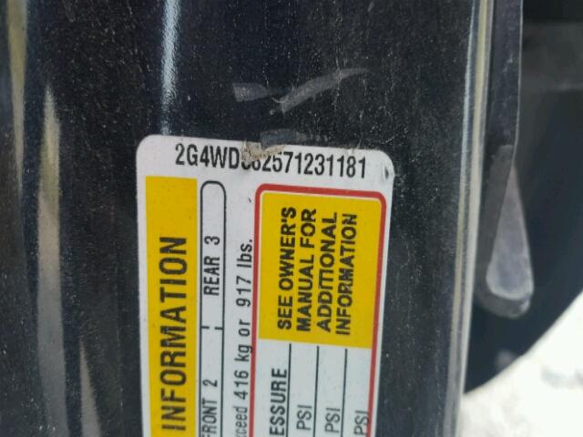 2G4WD582571231181 - 2007 BUICK LACROSSE C BLUE photo 10