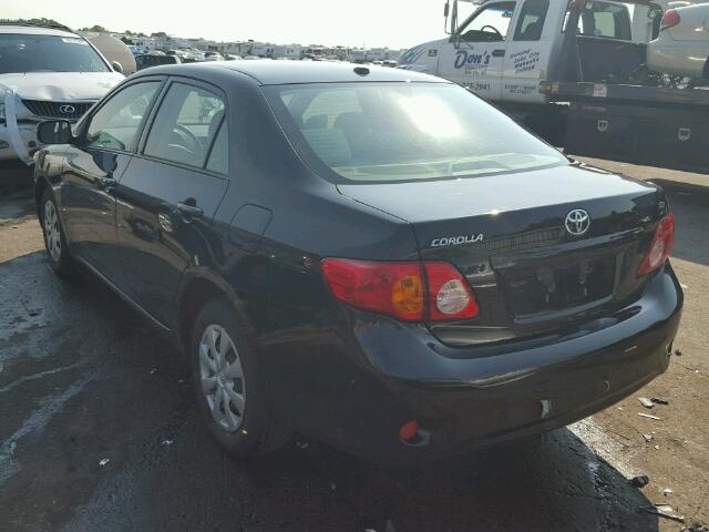 JTDBL40E89J034584 - 2009 TOYOTA COROLLA/LE BLACK photo 3