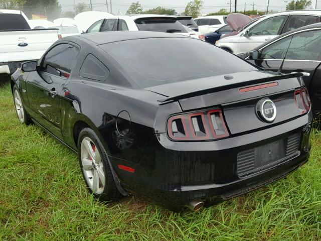 1ZVBP8CF6E5301592 - 2014 FORD MUSTANG GT BLACK photo 3