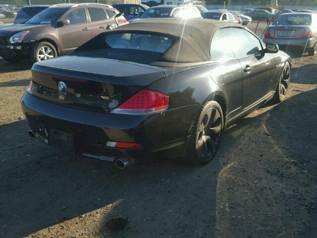 WBAEK73495B327965 - 2005 BMW 645 CI AUT BLACK photo 4